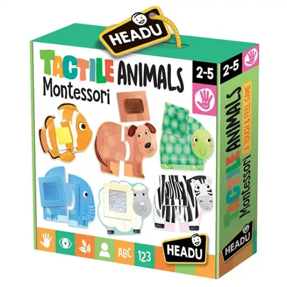 Montessori Tactile Animals Headu - 3