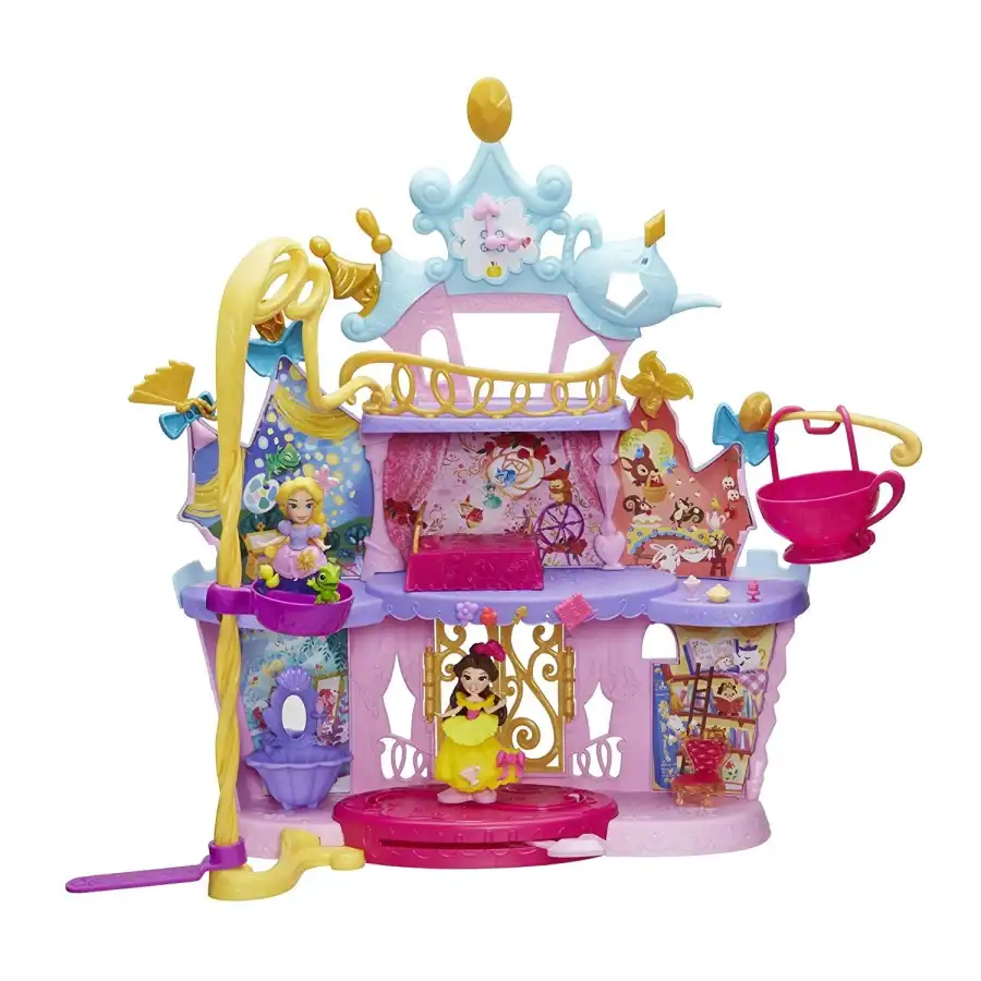 DISNEY PRINCESSES - JEU LA COURSE AU CHÂTEAU + figurines.