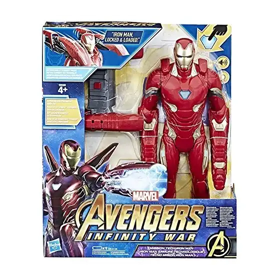 Avengers Iron Man Figurine Tech Mission Jouet 35cm