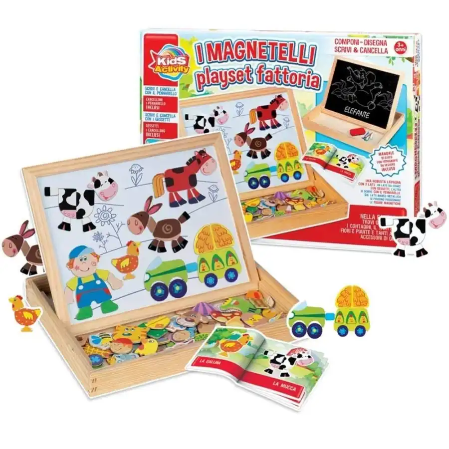 Gioco in Legno I Magnetelli Playset Fattoria Ronchi Supertoys s.r.l. - 3