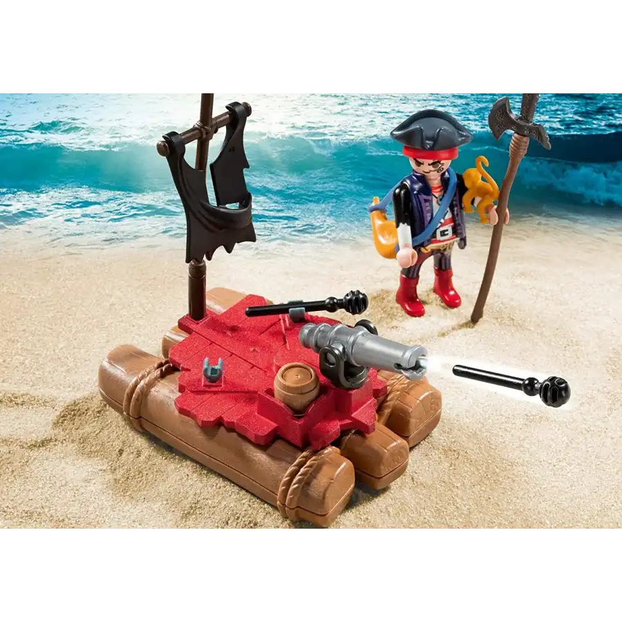 Playmobil Pirates 5655 Valigetta con Zattera e Pirata Playmobil - 4