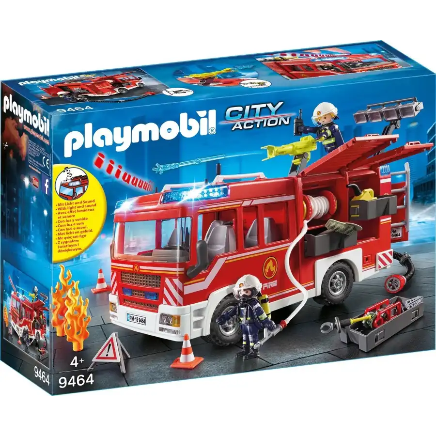 Camion De Pompiers Lego City Avec Pompier Et Bouche D'incendie En