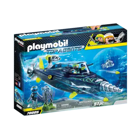 Playmobil Top Agents 70005 Assault submarine of Team SHARK