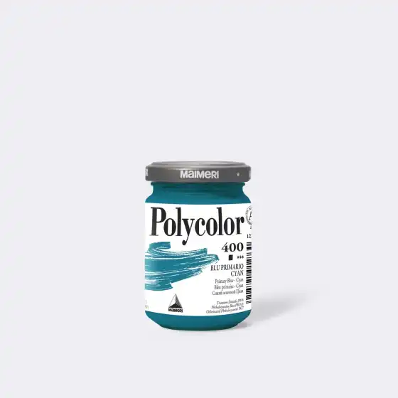 Vasetto Acrilico Maimeri Polycolor 1220400 Blu primario - Cyan 140 ml Maimeri - 1