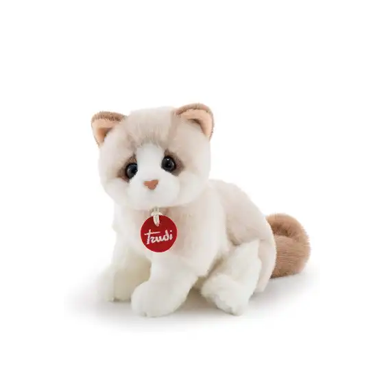 Peluche Trudi Gattino Brad Bianco e Beige 20cm 20872 Trudi - 1