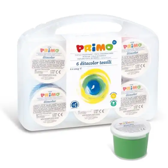 Primo - Tempera a dita tessile 6 colori 100 g Morocolor Italia - 2