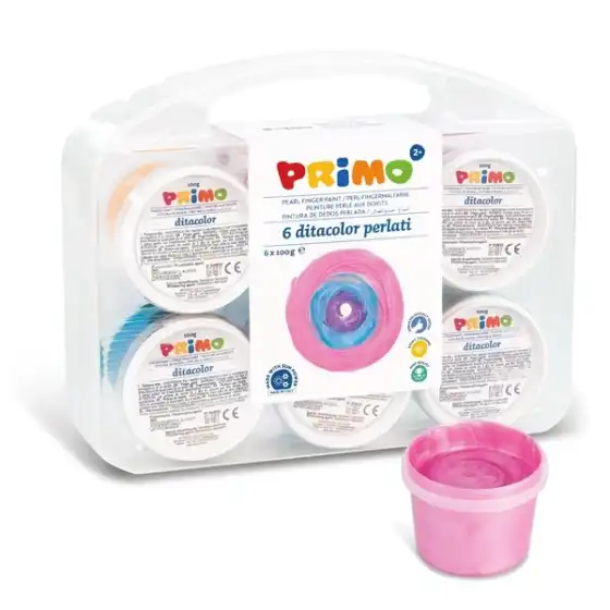 Primo - Tempera a dita perlata 6 colori 100 g Morocolor Italia - 2