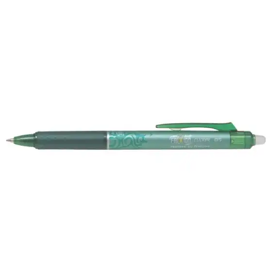 Pilot BLRT-FR5 G - FriXion Ball Clicker - Penna Roller Cancellabile inchiostro Gel - 0,5mm - Verde - Punta Fine - conf.12 pz  Pi