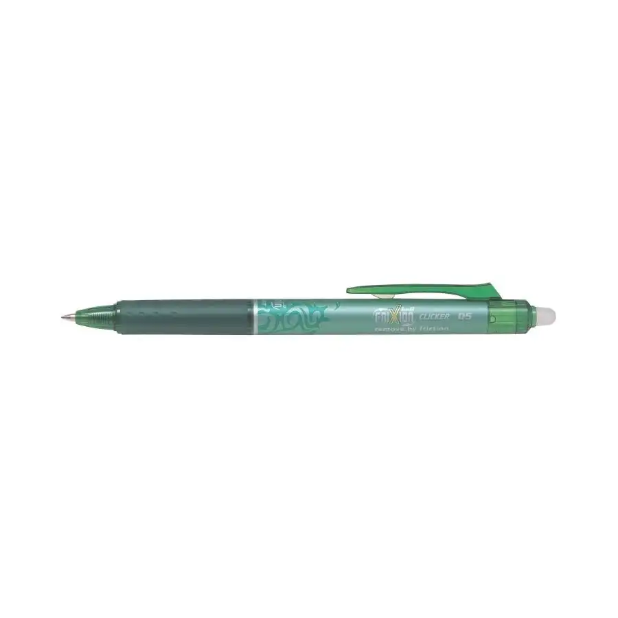 Pilot BLRT-FR5 G - FriXion Ball Clicker - Penna Roller Cancellabile inchiostro Gel - 0,5mm - Verde - Punta Fine - conf.12 pz  Pi