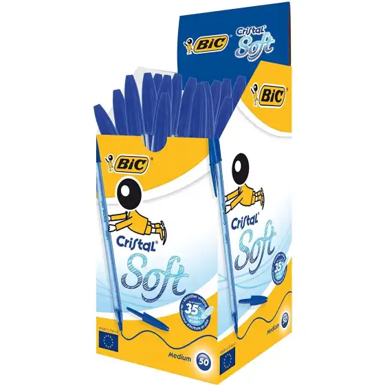 Bic 918519 - Penna a sfera Bic Cristal Soft - 1,2mm - Blu - Conf. 20 pz Bic - 4