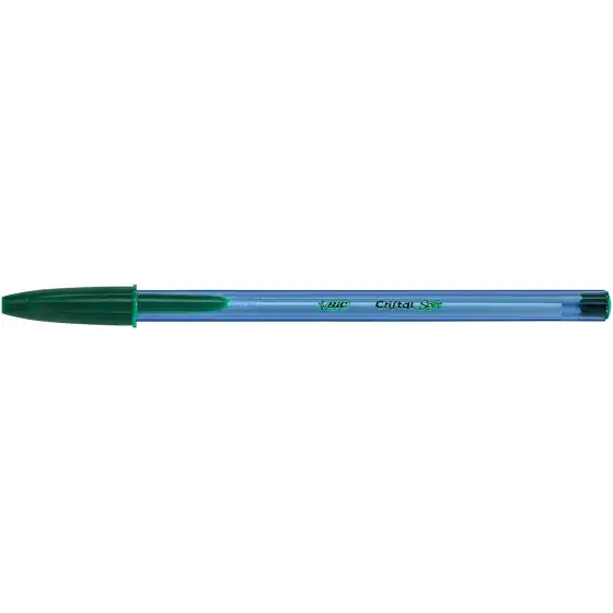 Bic 921219 - Penna a sfera Bic Cristal Soft - 1,2mm - Verde - Conf. 20 pz Bic - 2