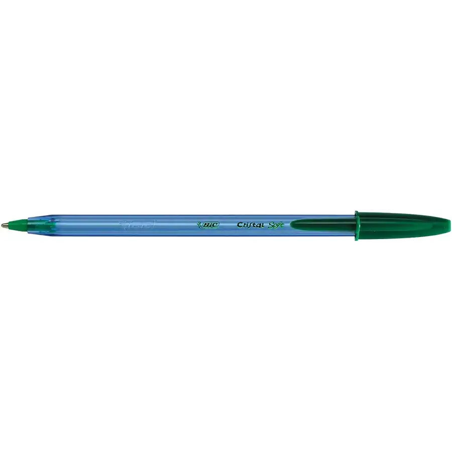 Bic 921219 - Penna a sfera Bic Cristal Soft - 1,2mm - Verde - Conf. 20 pz Bic - 3