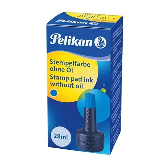 Inchiostro Senza Olio 4K Per Timbri Blu 28ml Pelikan - 1