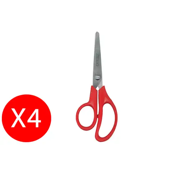 Arda Left scissors in stainless steel 13cm for left-handed 4 Pieces Originale - 1