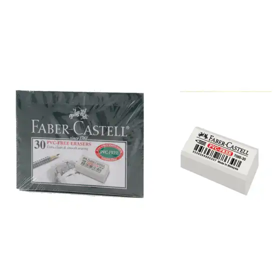 Faber Castell 188730 - Gomma in Vinile PVC Free 7086-30 - Conf. 30 pz Faber Castell - 3