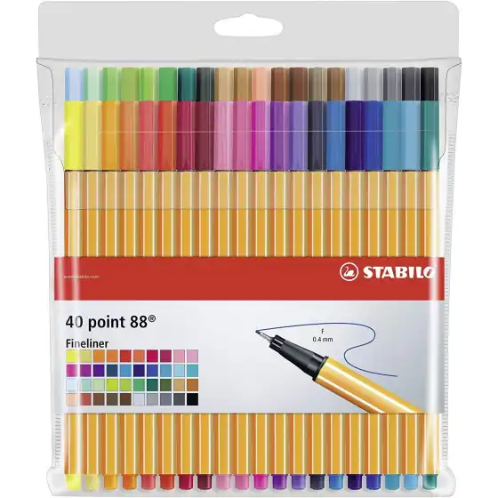 Stabilo - Penna fineliner point 88 - Colori Ass. - Conf. 40 pz Stabilo - 3