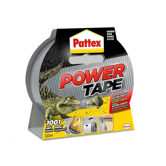 Rotolo Nastro Adesivo Power Tape 10m Grigio Pattex - 1