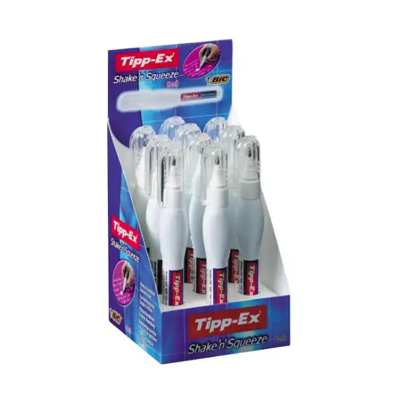 Bic 8977681 Tipp-Ex correttore a penna Shake'n Squeeze - 8 ml -  Conf. 10 pz Bic - 2