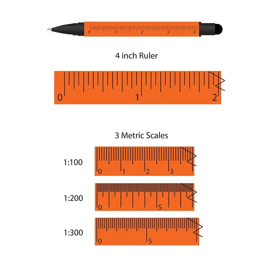 Monteverde 35294 Penna Roller Inkball Tool Pen - 9 funzioni - Arancio  Monteverde - 1