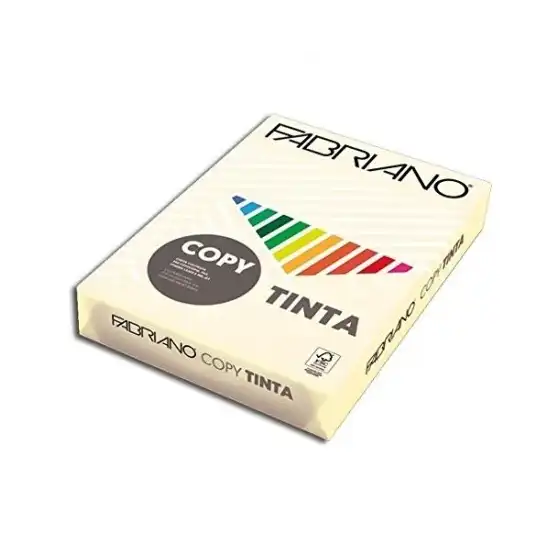 Risma Carta Copytinta 250 fogli colorati A4 210x297mm 160g/mq Avorio Fabriano - 1