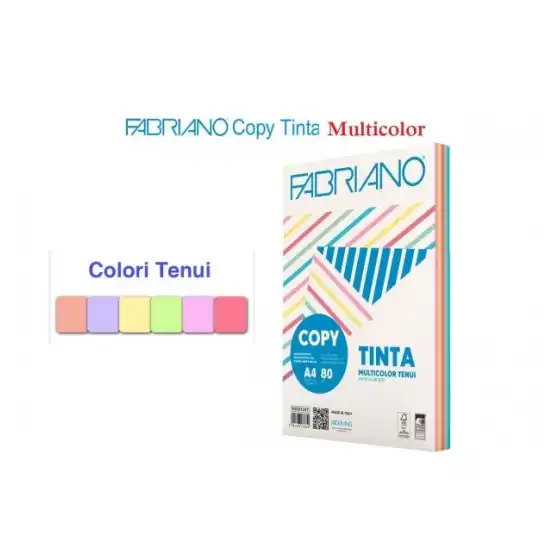 Risma Carta Copytinta 500 fogli colorati A4 210x297mm 80g/mq Rosa