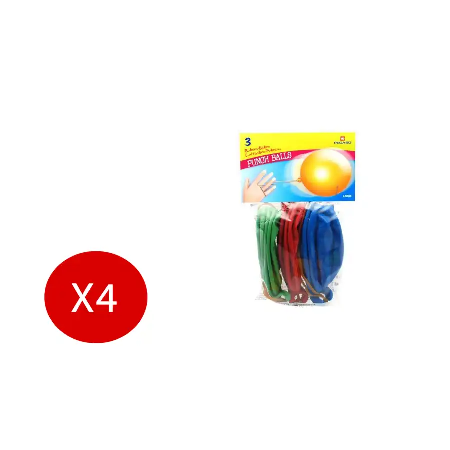 Set Palloncini + Punch Ball con Pompa Grande 12pz