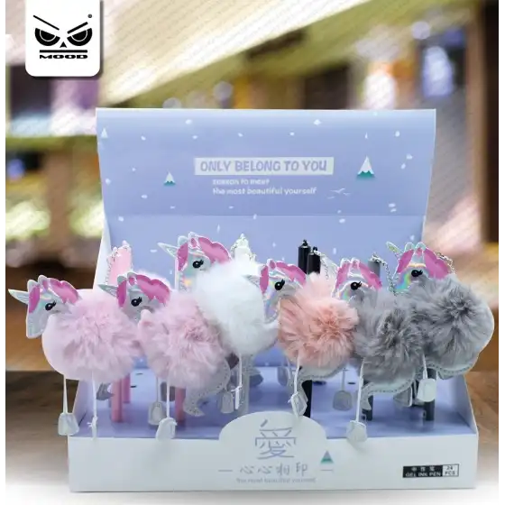 Mood ST4487 - Penna unicorno peluches - 1 pz