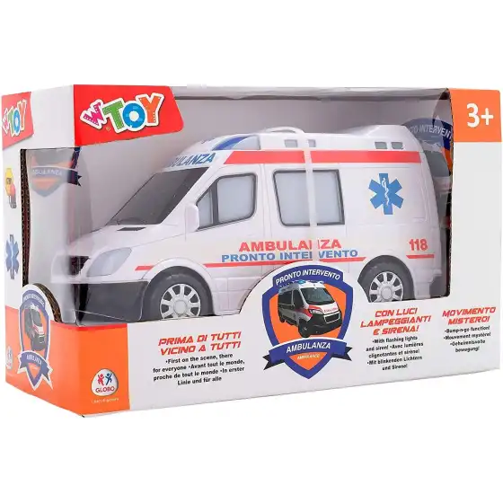 Emergency vehicles Ambulance with lights and sounds, mystery movement Globo - 2