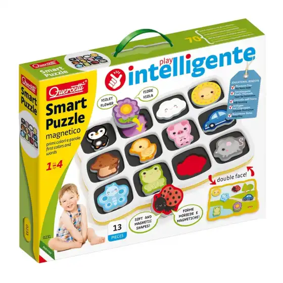 Quercetti Smart Puzzle Primi Colori e Parole Quercetti - 5