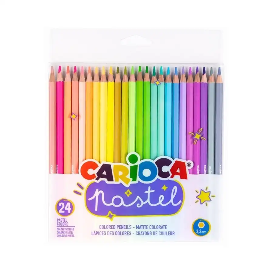 Crayon de couleur Pastel étui de 24