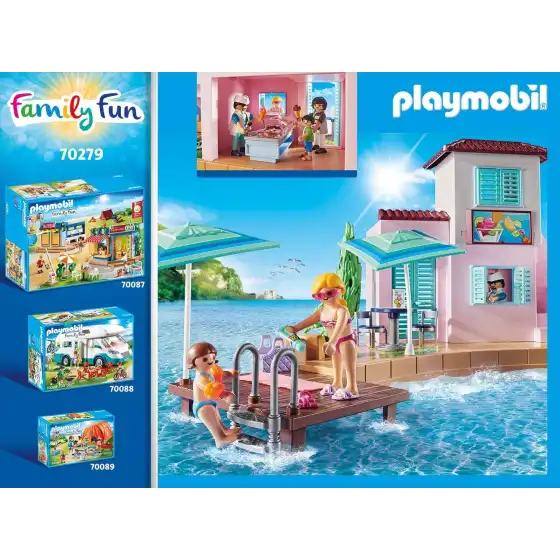 Playmobil Family Fun 70279 - Bar - Gelateria \"Del Porto\" Playmobil - 3