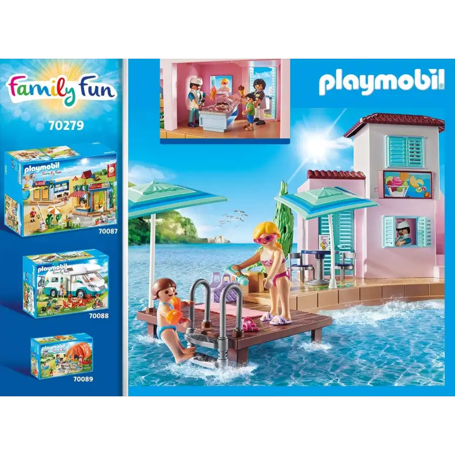 Playmobil Family Fun 70279 - Bar - Gelateria \"Del Porto\" Playmobil - 3