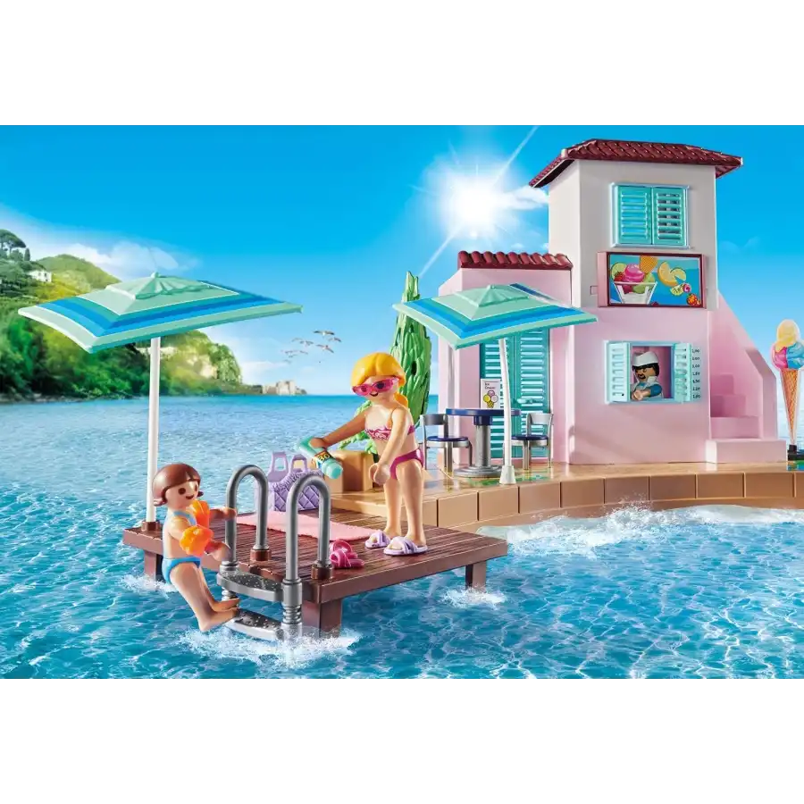 Playmobil Family Fun 70279 - Bar - Gelateria \"Del Porto\" Playmobil - 4