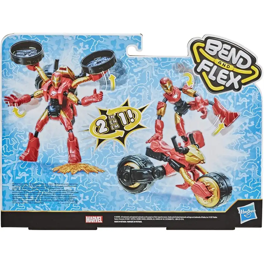 Bend and Flex Avengers Iron Man con veicolo snodabile Hasbro - 2