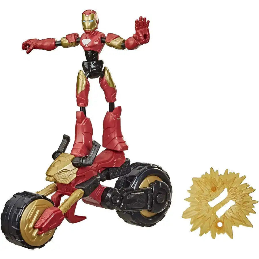 Bend and Flex Avengers Iron Man with articulated vehicle Hasbro - 3