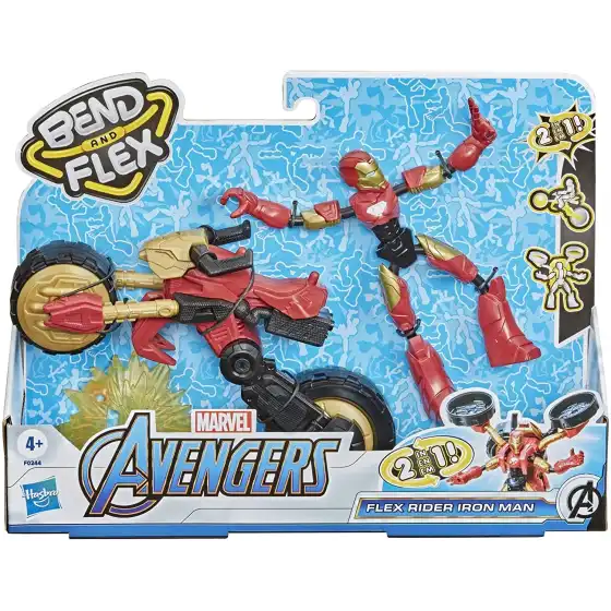 Bend and Flex Avengers Iron Man con veicolo snodabile Hasbro - 4