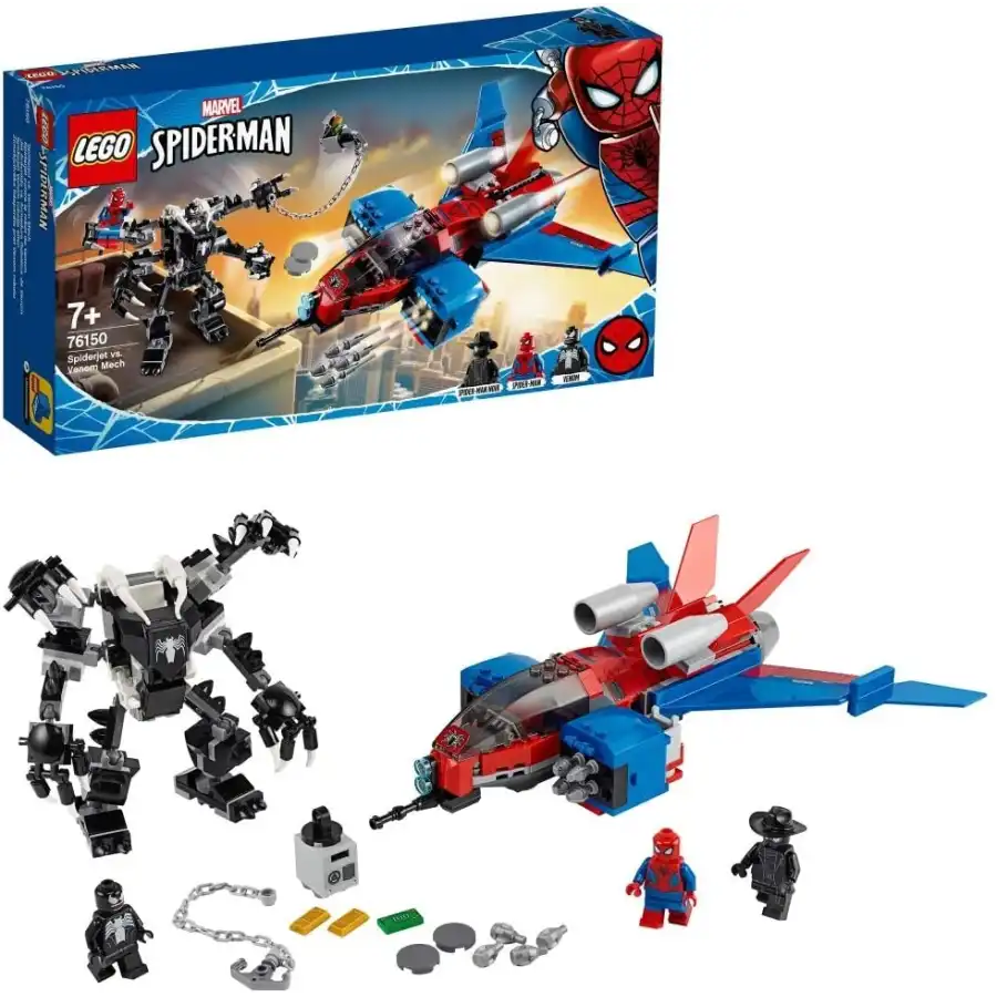 Lego Spiderman 76150 Spiderjet contre Mecha Venin