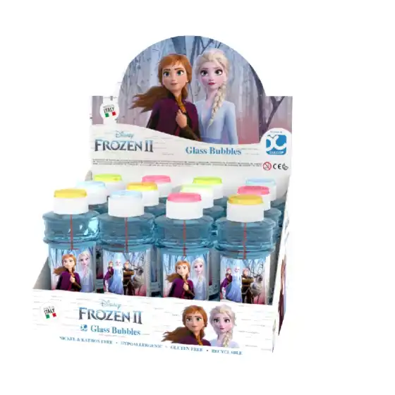 Bolle di Sapone Frozen 2 300ml Espositore da 12 Pezzi Dulcop - 1