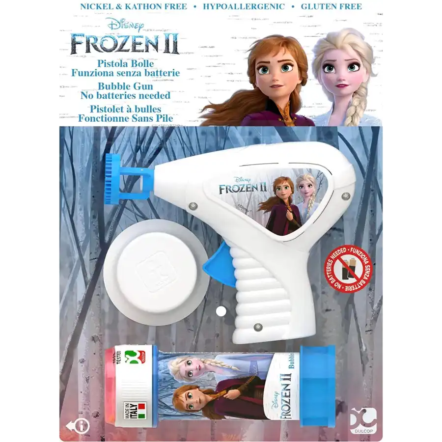 Pistola Sparabolle Frozen 2 Senza Batterie Dulcop - 1