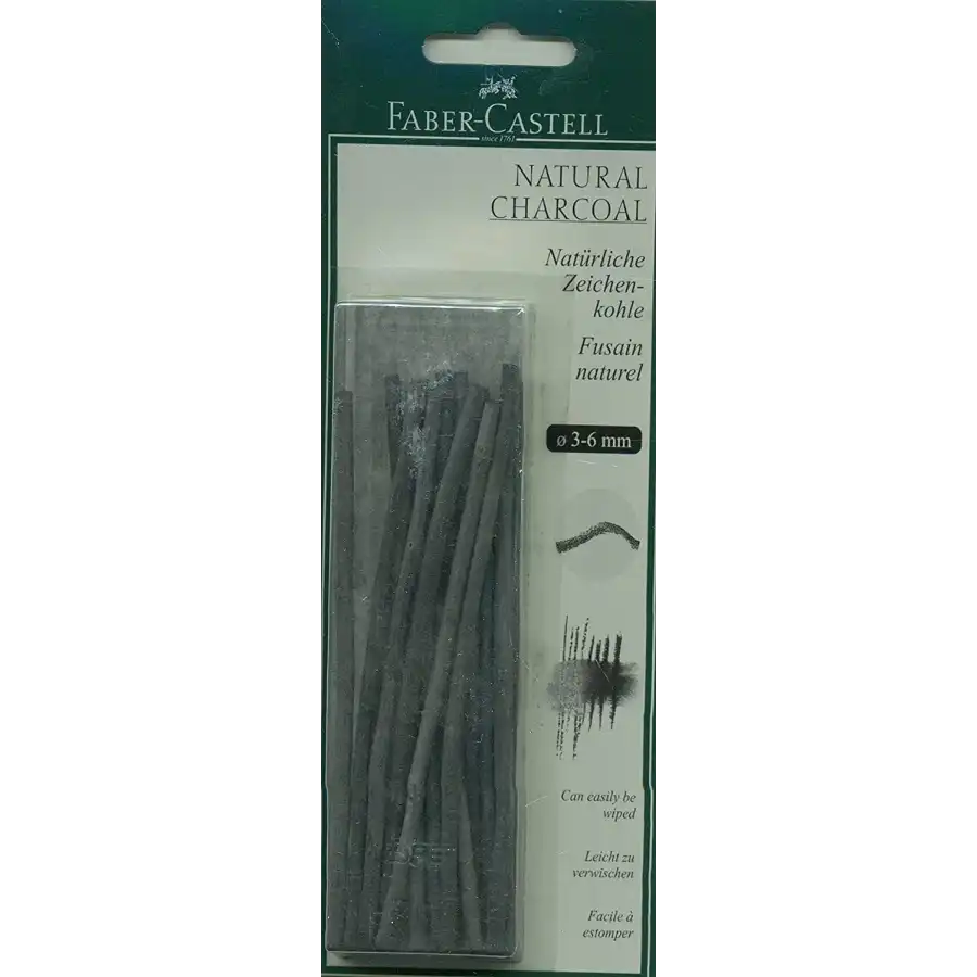 Carboncino Naturale 3-6mm Scatola 20 Pz 129198 Faber Castell - 2