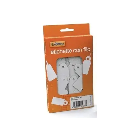 Etichette Con Filo 28x43mm Q91 42NIK128 100 Pz NikOffice - 1