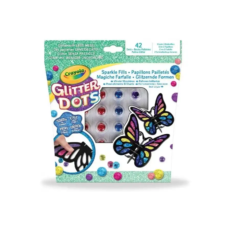 Glitter Dots - Set Magiche Farfalle Crayola - 1