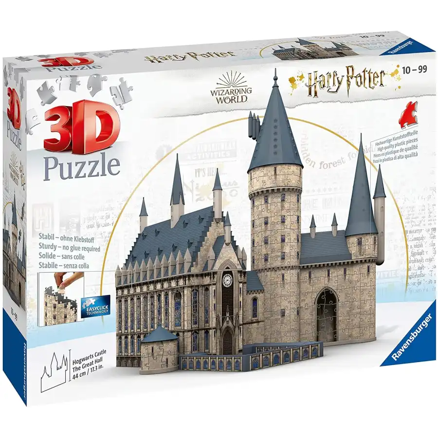 Puzzle 3D Harry Potter Castello Hogwarts Sala Grande 500 Pezzi 112593 Ravensburger - 1