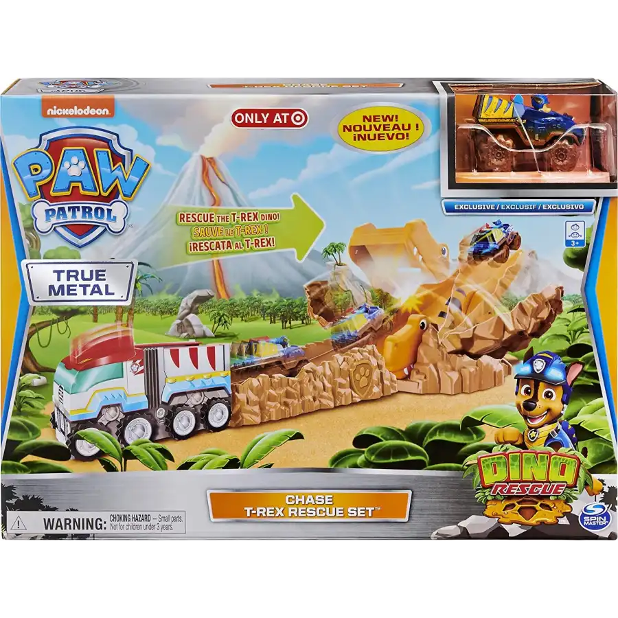 Paw Patrol Playset Salvataggio T-Rex con Chase Spin Master - 1