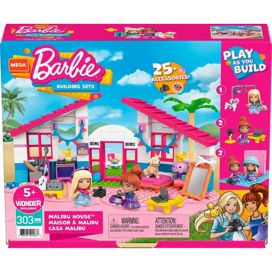 Barbie Mega Construx La Casa di Malibu GWR34 Mattel - 1