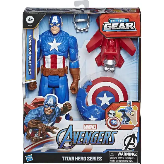 Avengers Blast Gear Capitan America serie Titan Hero Hasbro - 2