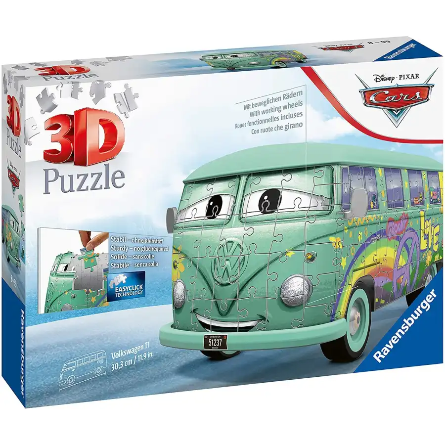 Ravensburger 3D Puzzle Volkswagen T1 Cars Fillmore Ravensburger - 1