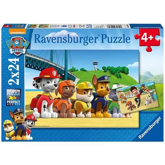 Puzzle Paw Patrol 2x24 pezzi Ravensburger - 1