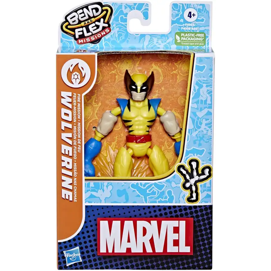 Marvel Bend and Flex Missione di Fuoco con Wolverine Hasbro - 1