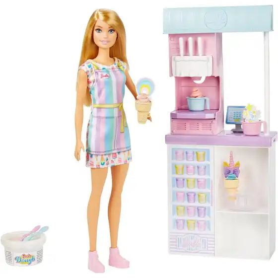 Barbie Playset Gelateria Con Accessori HCN46 Mattel - 7